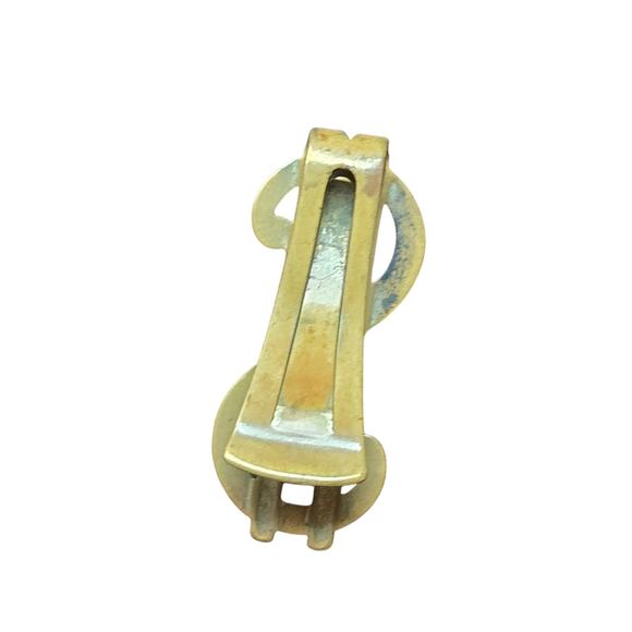 Antique Brass Dollar Sign Money Clip - Picture 3 of 5
